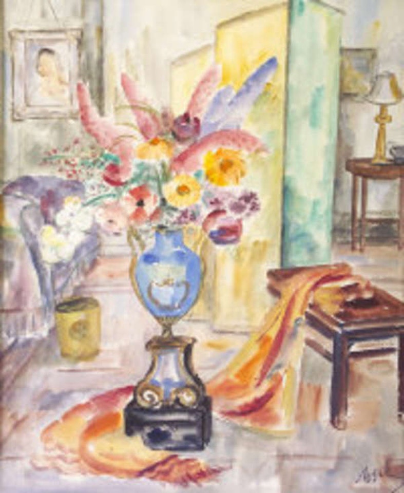 "interior with still life" by Norah McGuinness