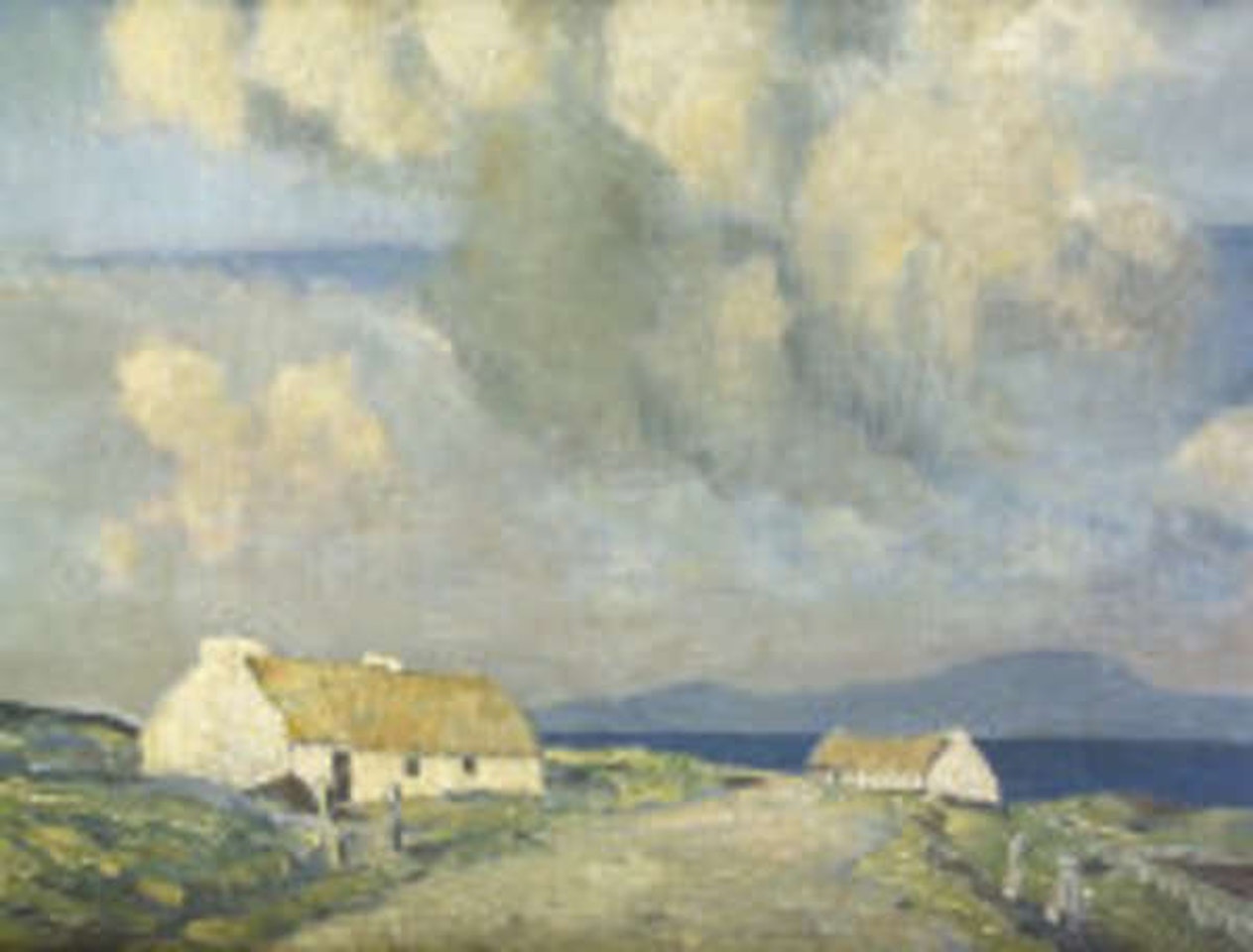 Cottages in a Western Lanscape by Paul Henry