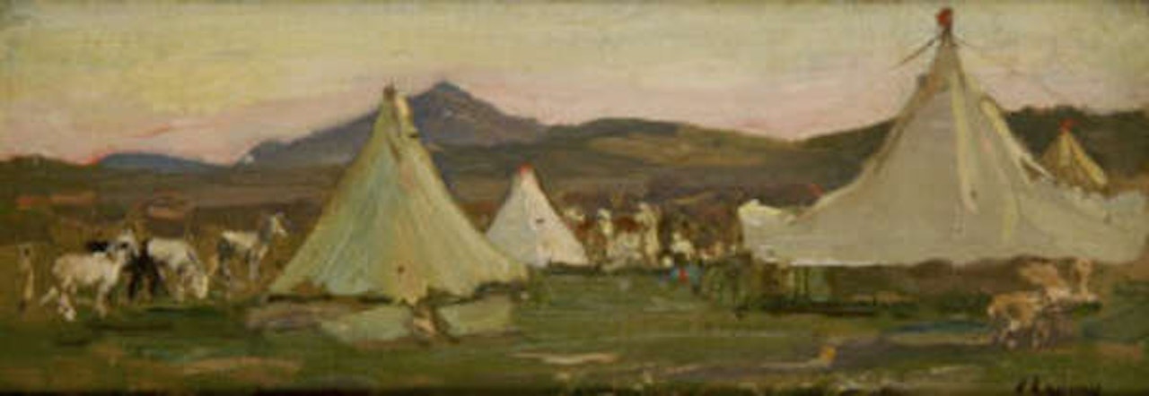 The Road to Fez, The Camp Evening by John Lavery
