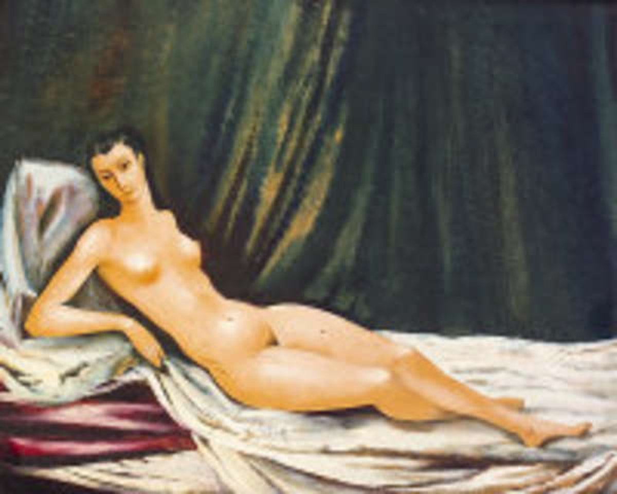 Reclining Female Nude by Daniel O'Neill