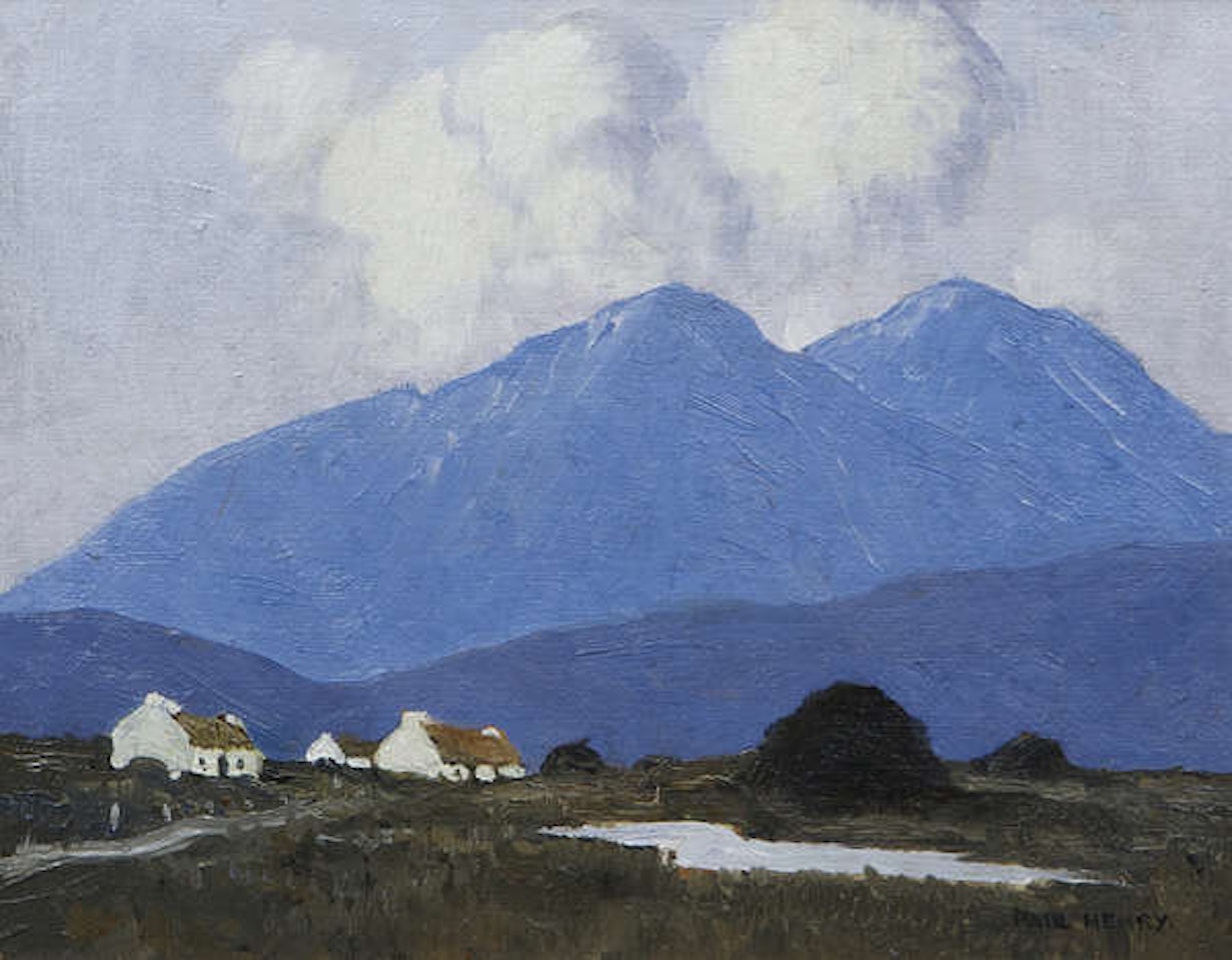 Mountain Landscape with Cottages by Paul Henry