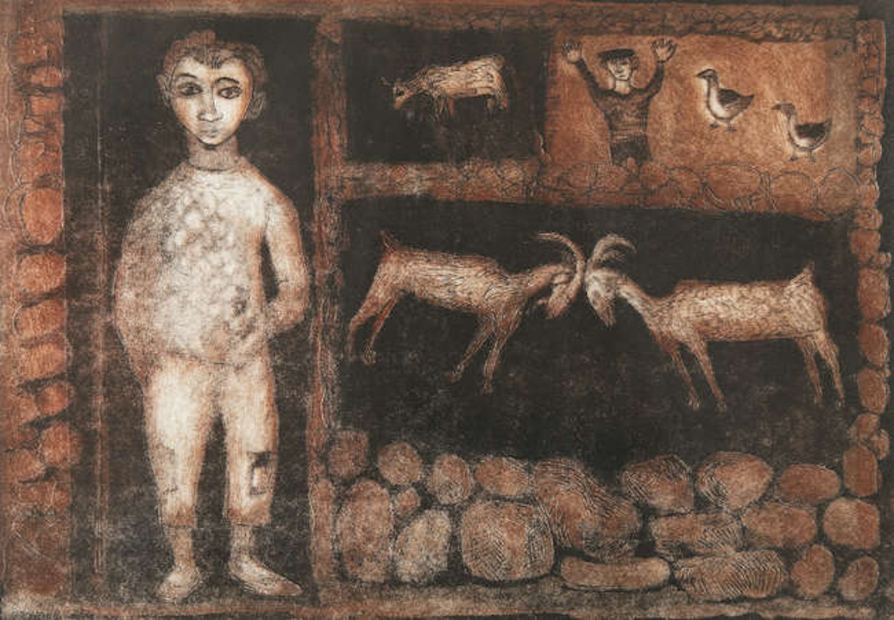 Boy and Small Fields by Gerard Dillon