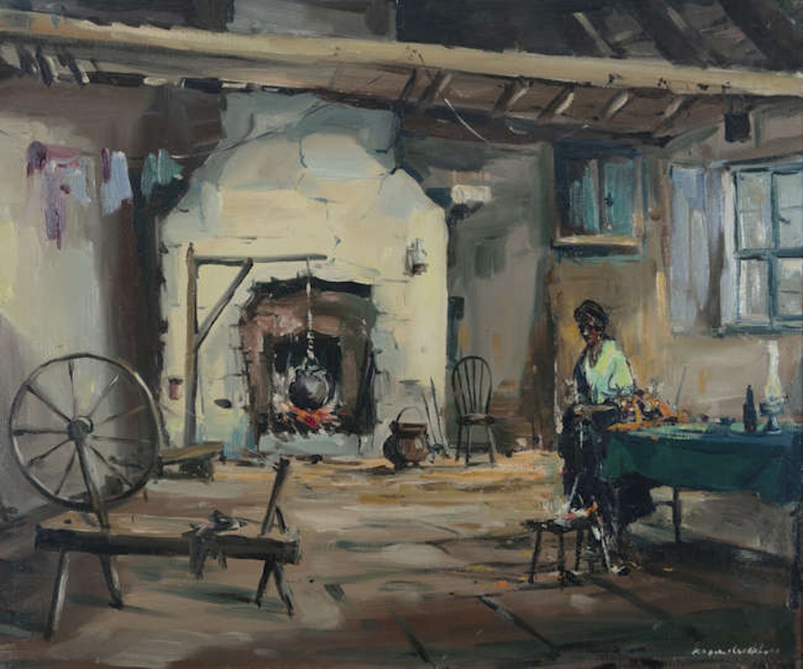 Cottage Interior, Ireland by Kenneth Webb