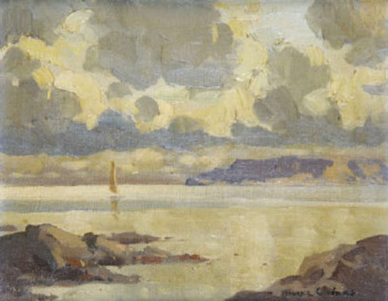 Evening Light, Cushendun Bay, Co Antrim by Maurice Canning Wilks