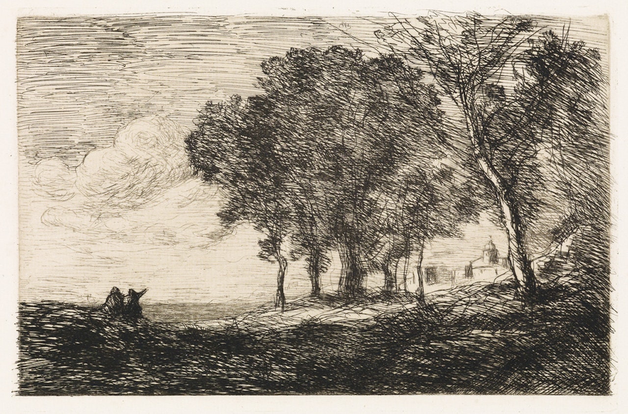 Paysage d'Italie by Jean Baptiste Camille Corot