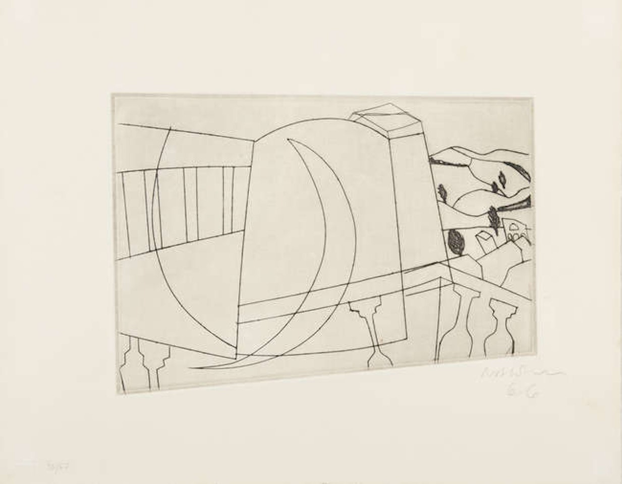 San Gimignano by Ben Nicholson, O.M.