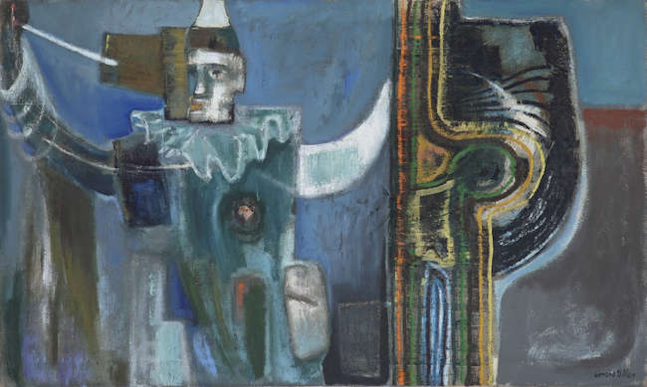 Clown and Whirligig by Gerard Dillon