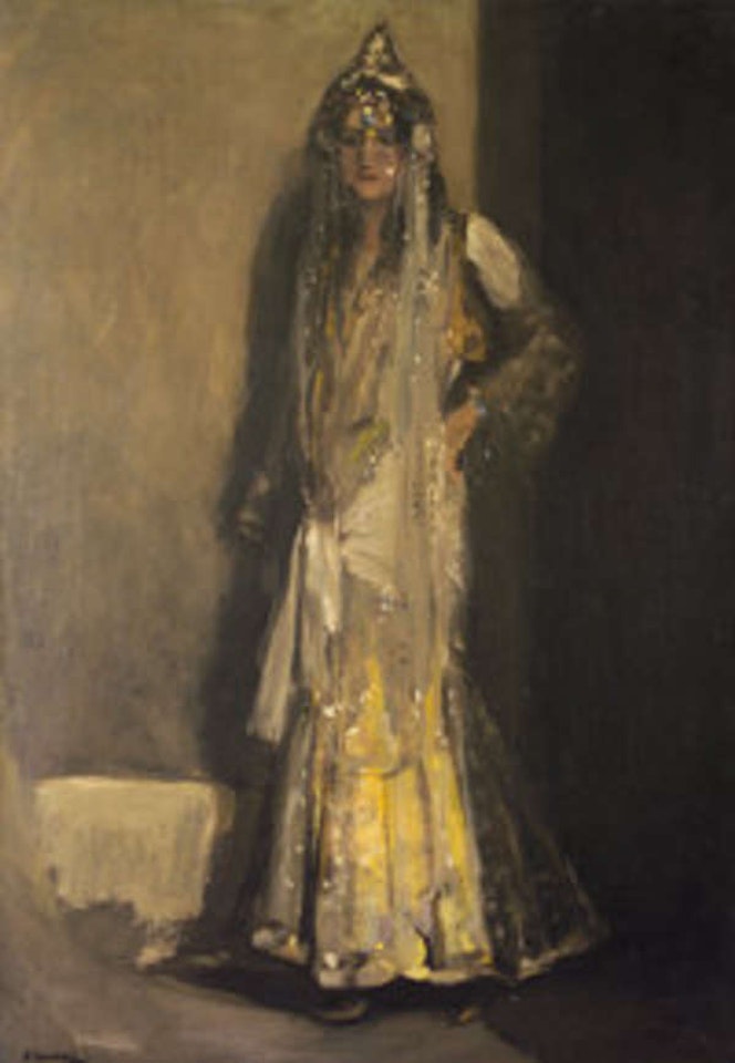 Miss Flora Lion in her oriental costume by John Lavery