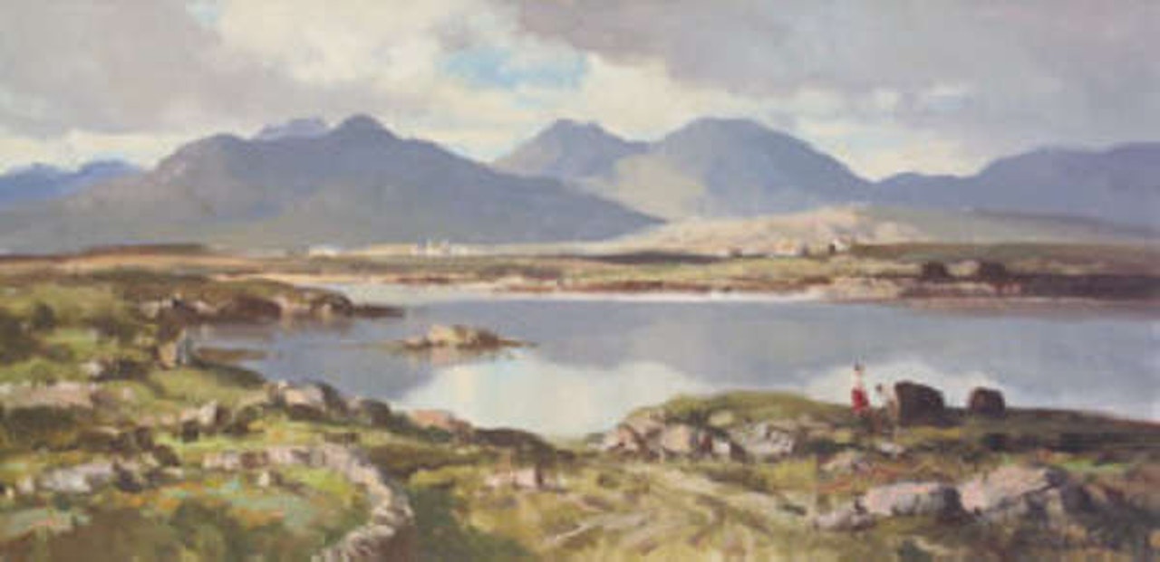 Galway Reflections, Roundstone, Connemara by Maurice Canning Wilks