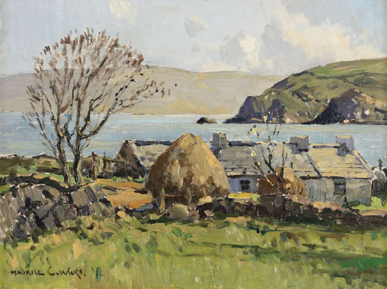 Cottage at Rockport, Cushendun by Maurice Canning Wilks