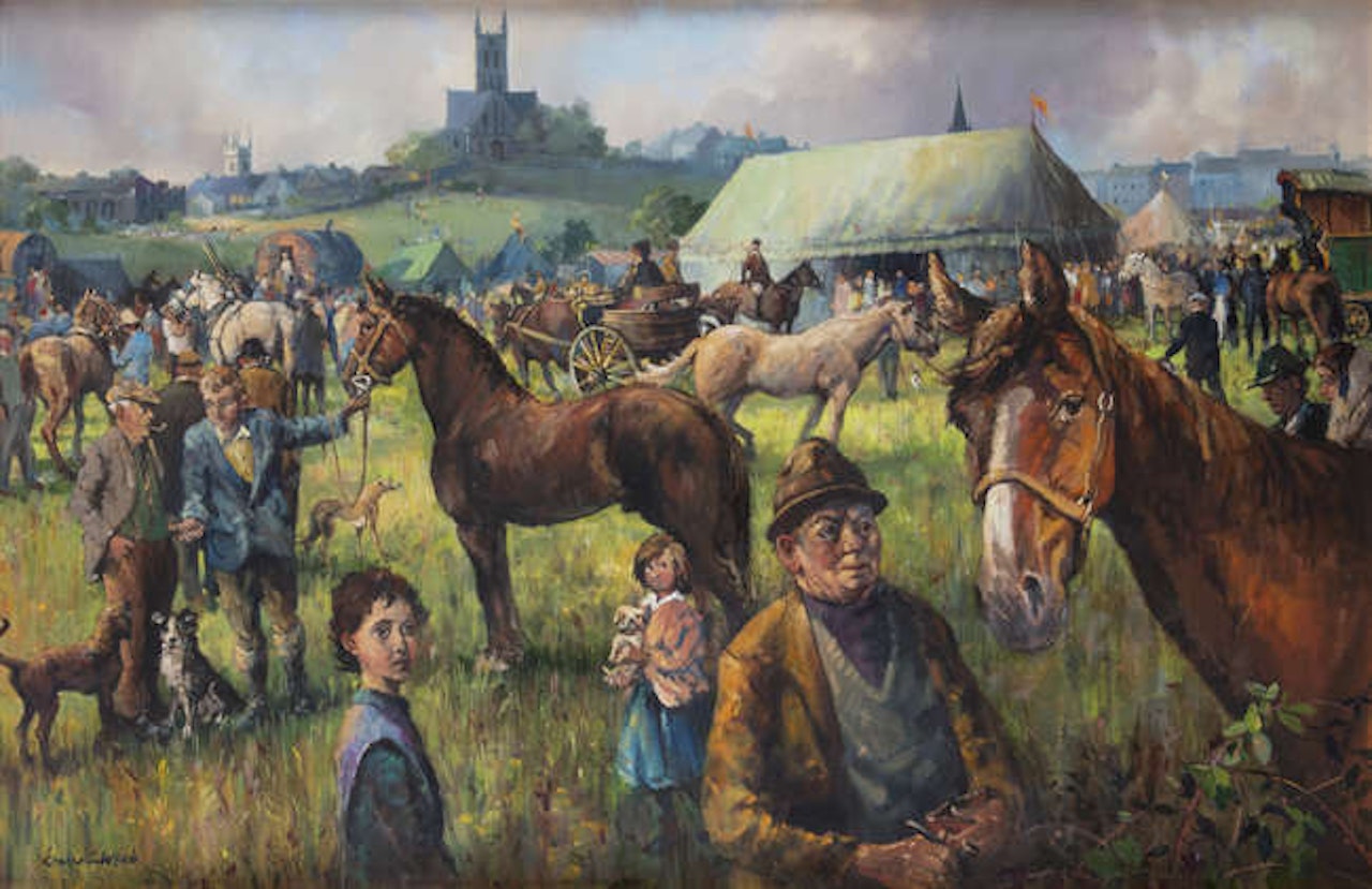 Horse Fair, Ballinasloe by Kenneth Webb
