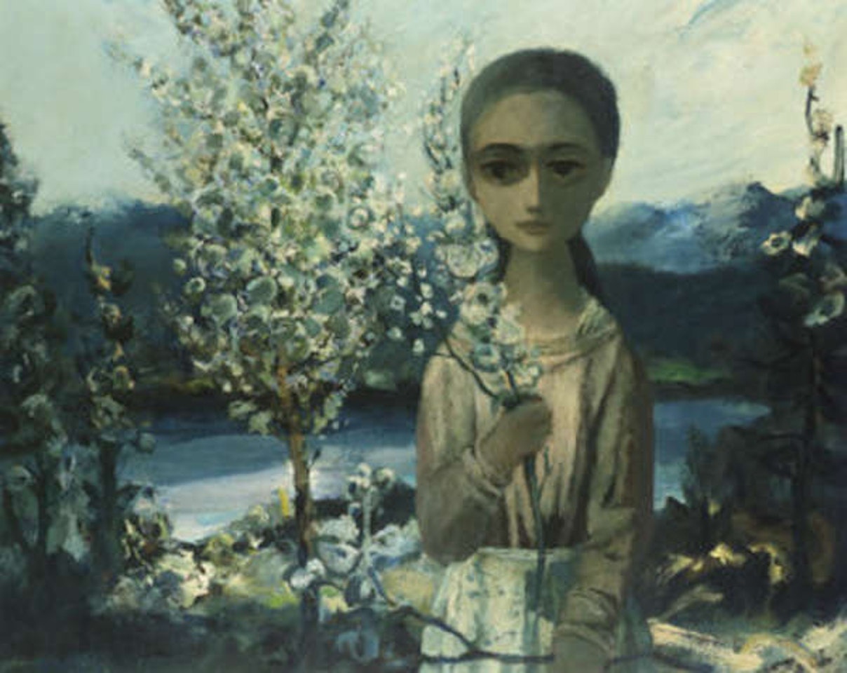 Girl with Blossoms by Daniel O'Neill