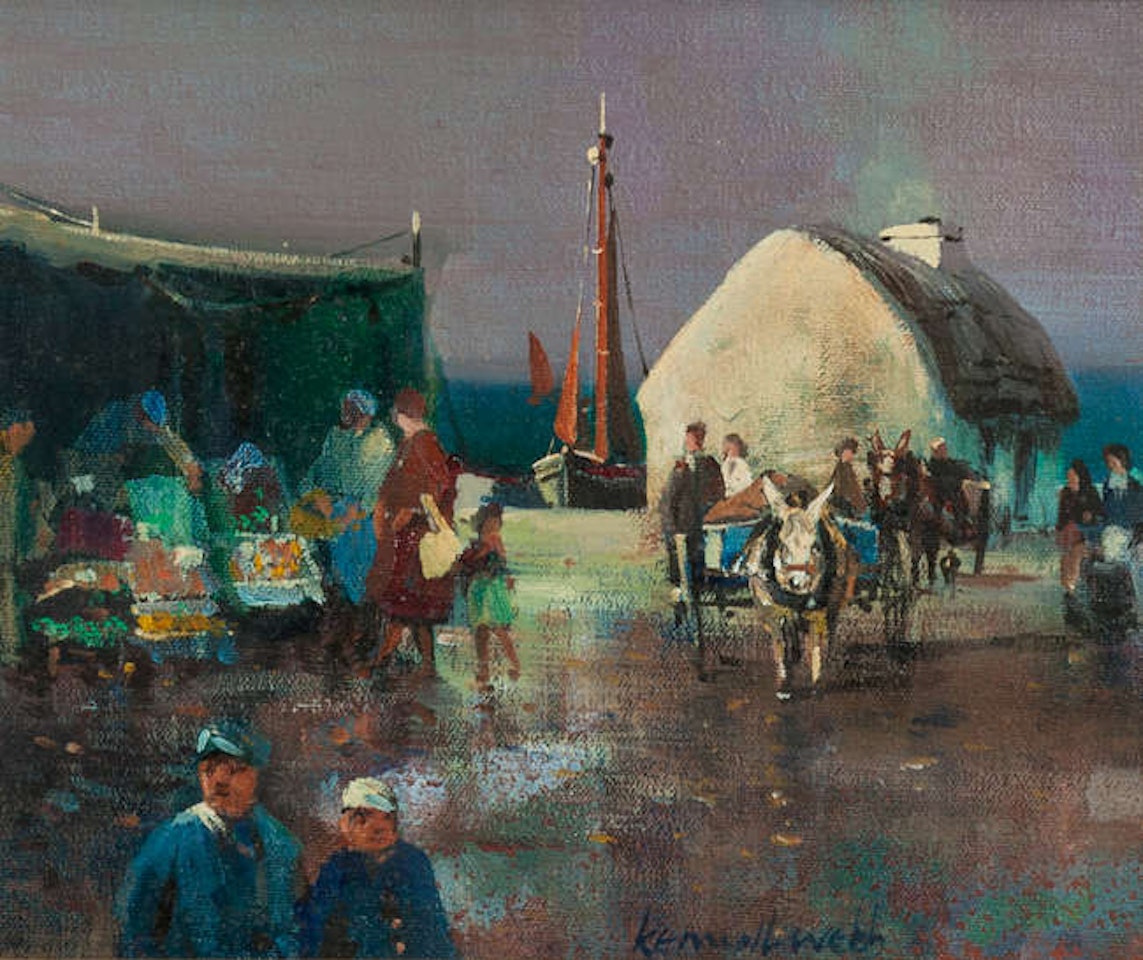 Market Day, Claddagh, Co Galway by Kenneth Webb