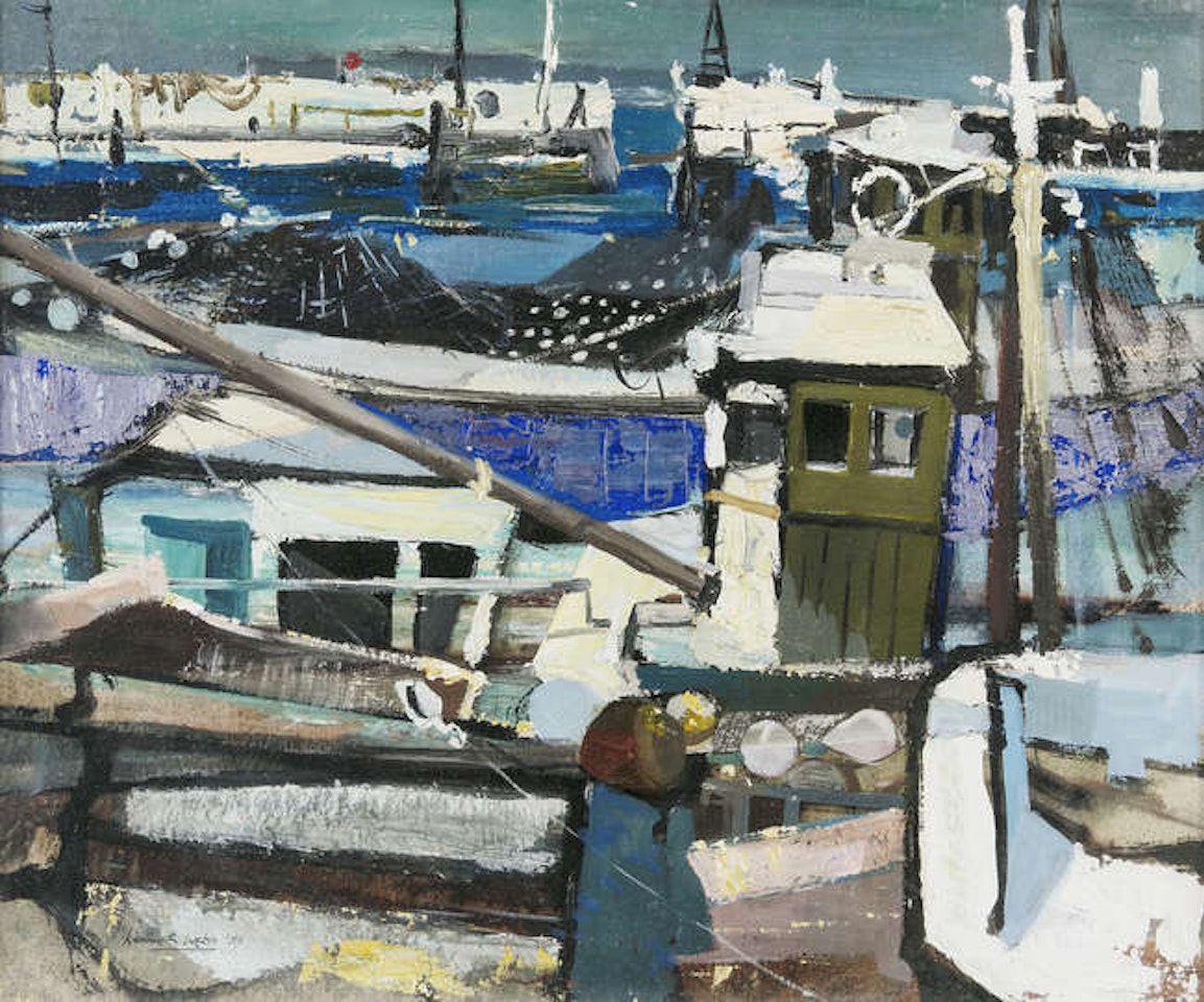Trawlers, Hastings by Kenneth Webb