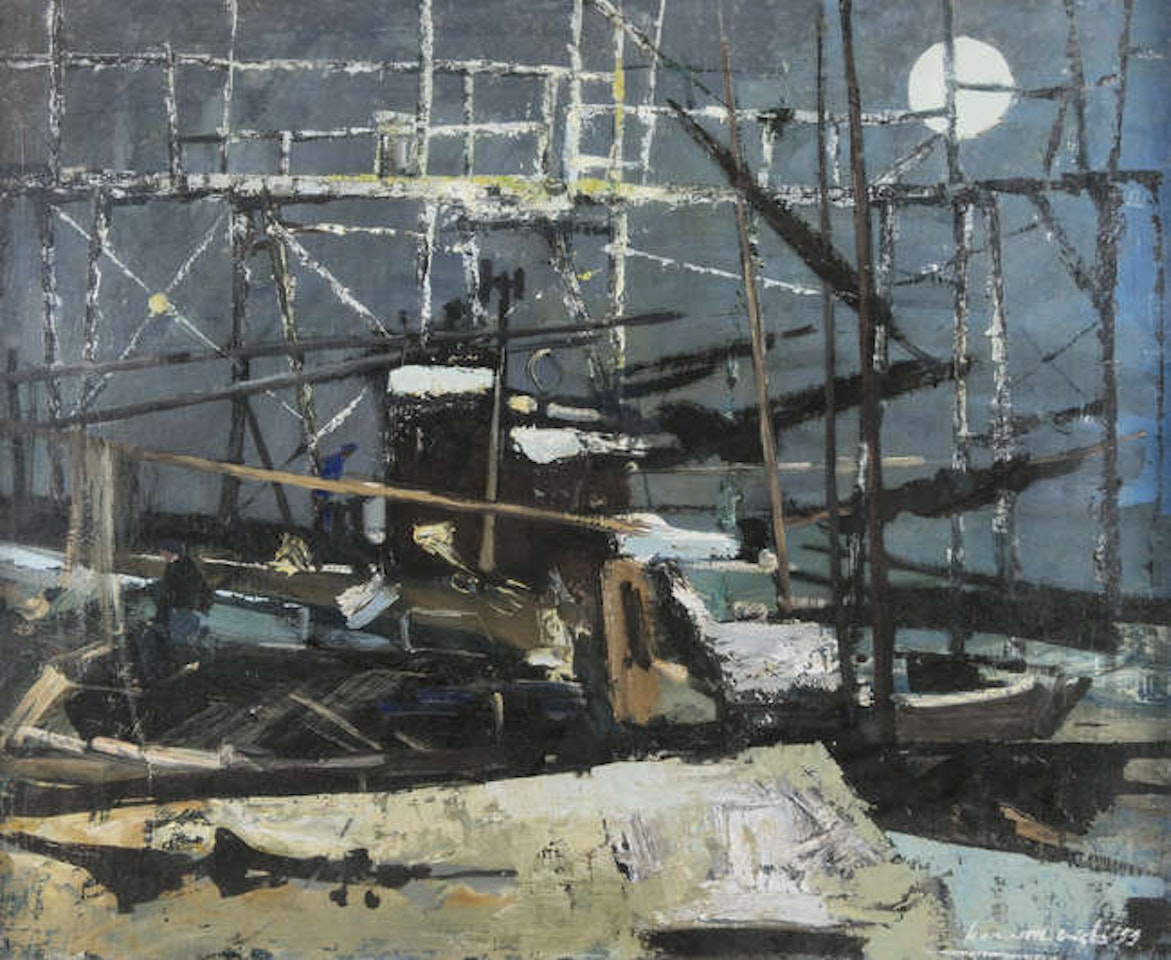 Moonlight Trawler, Hastings by Kenneth Webb