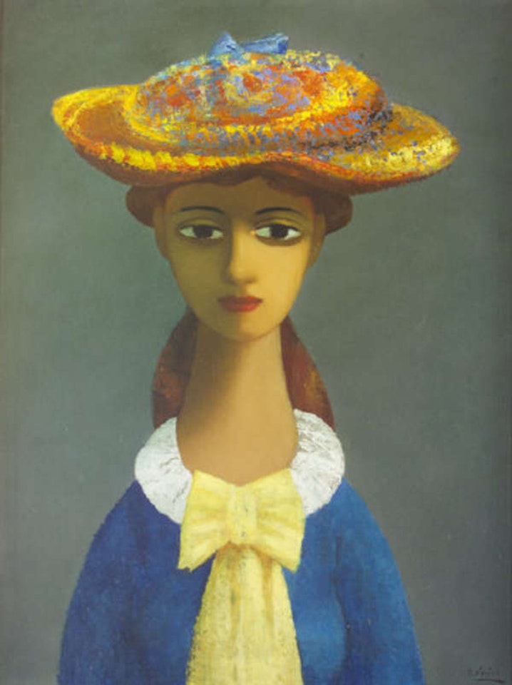 Girl in Large Hat by Daniel O'Neill