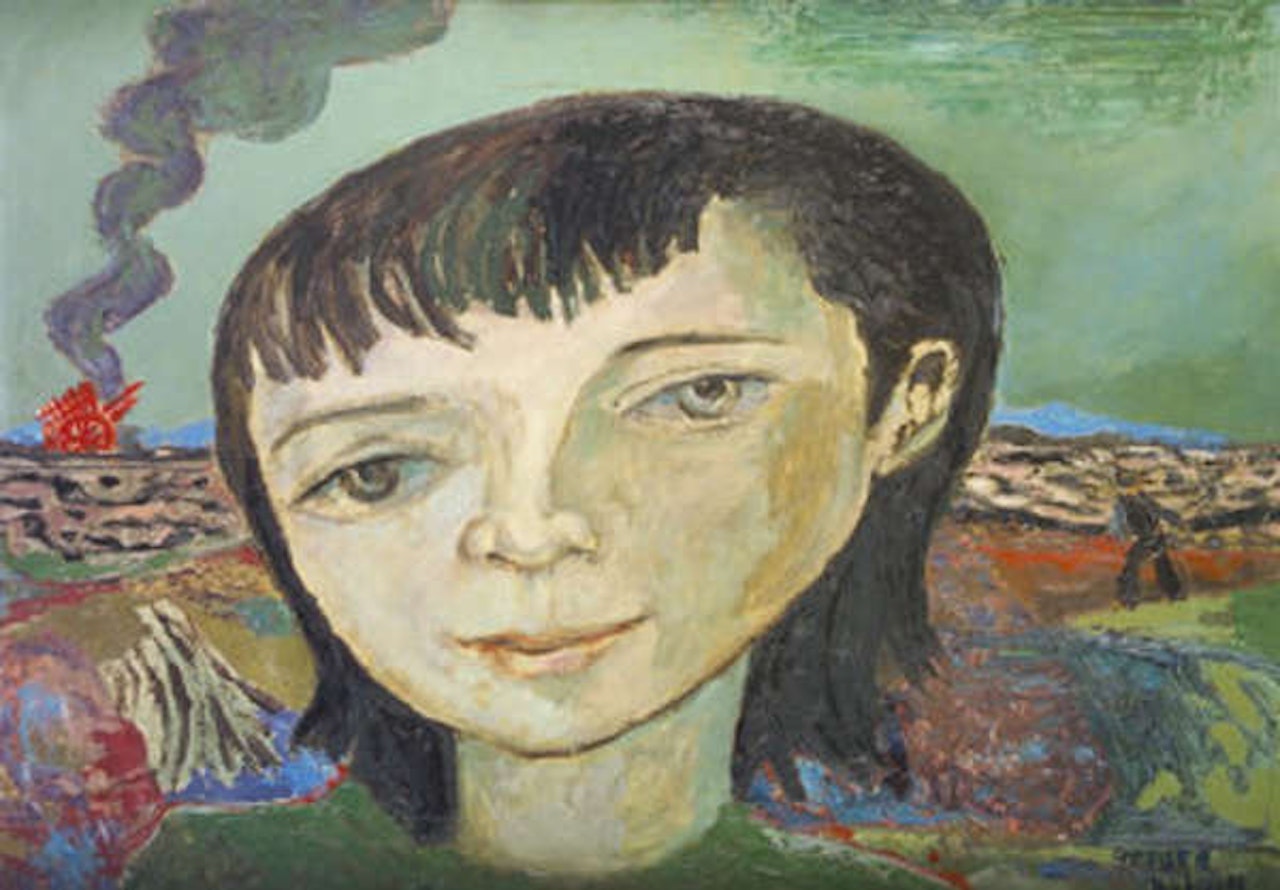 Girl in a Bog by Gerard Dillon