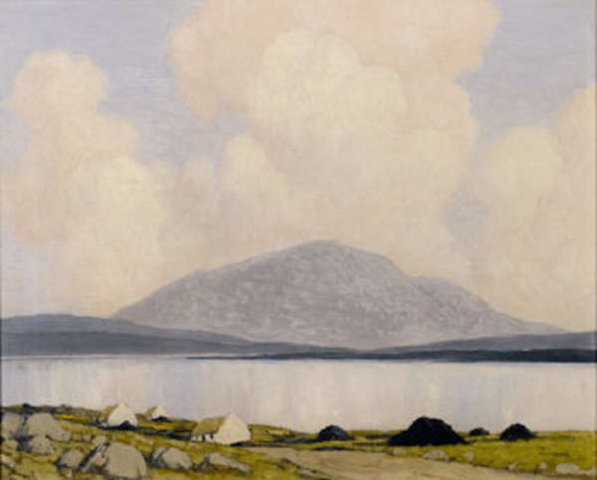 Cottages by a Western Lake by Paul Henry