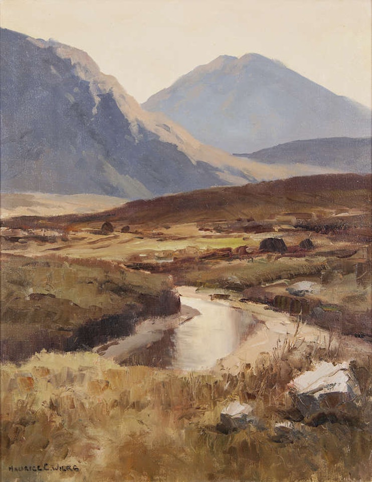 Evening Light, Inagh Valley, Connemara by Maurice Canning Wilks
