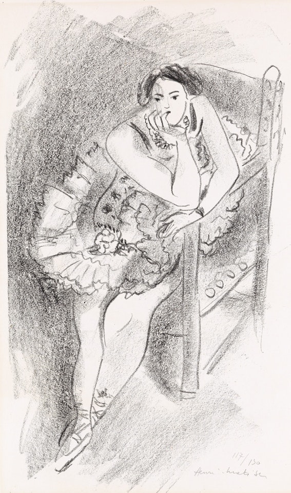Danseuse au fauteuil de bois by Henri Matisse