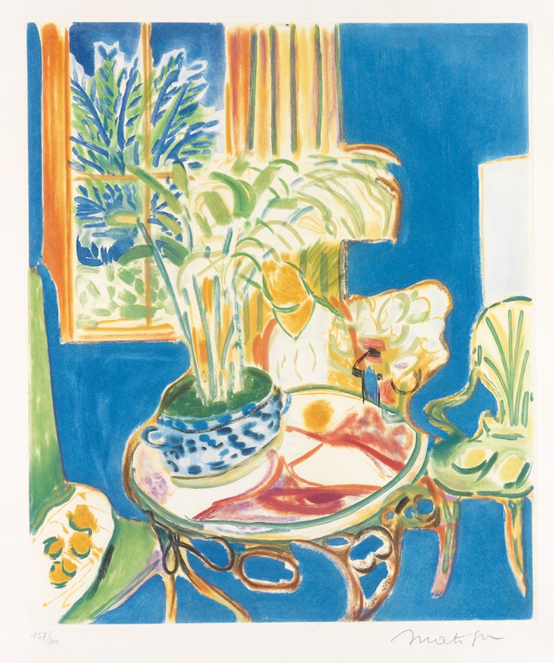 Petit Intérieur Bleu by Henri Matisse