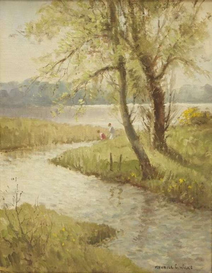 A Corner of Lough Gurte, Co. Antrim by Maurice Canning Wilks