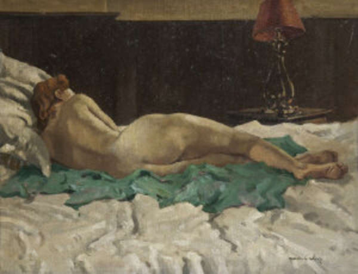 Reclining Female Nude by Maurice Canning Wilks