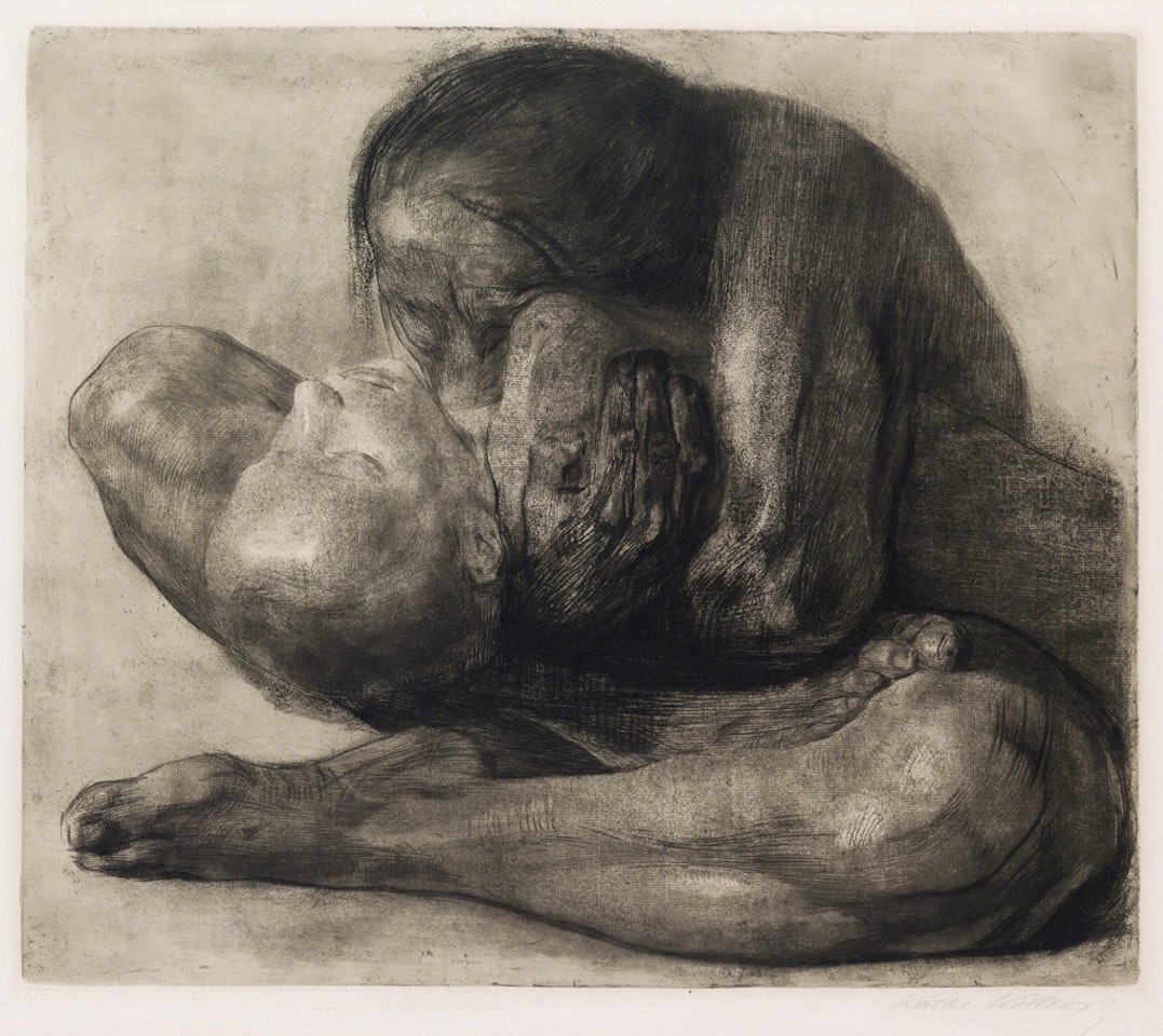 Frau mit Totem Kind by Kathe Kollwitz