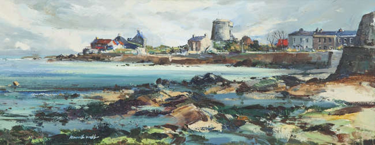 Low Tide at Sandycove, Co. Dublin by Kenneth Webb