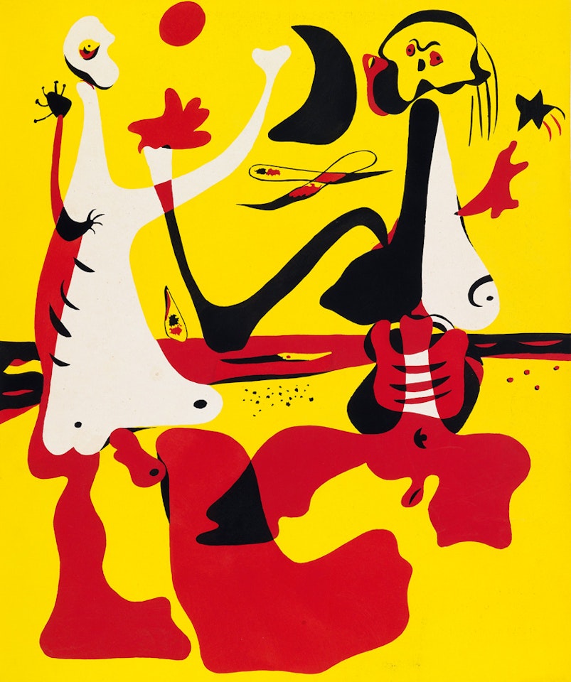 Personnages devant la Mer by Joan Miró
