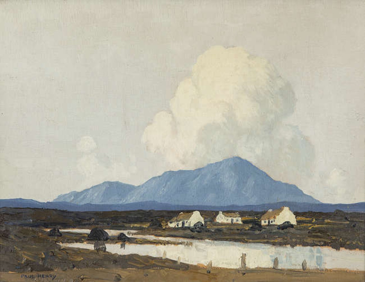 Landscape with Cottages by Paul Henry