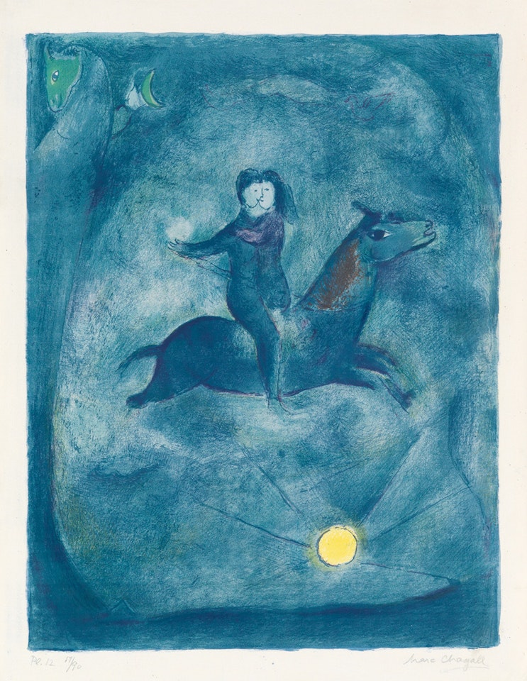 Mounting the Ebony Horse by Marc Chagall