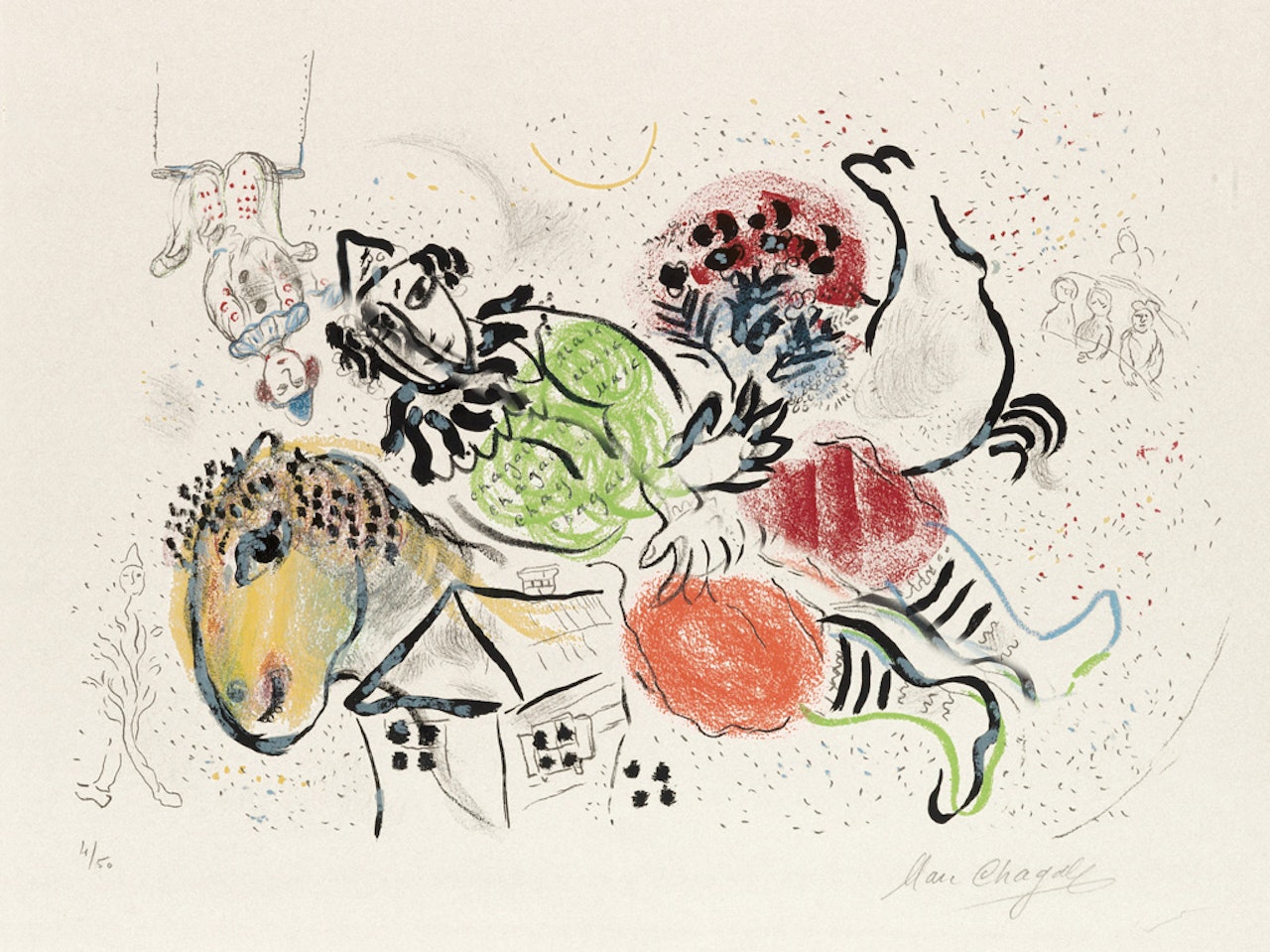 Le Cirque ambulant by Marc Chagall