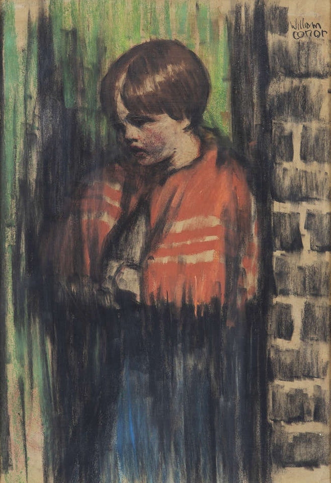 The Red Shawl by William Conor