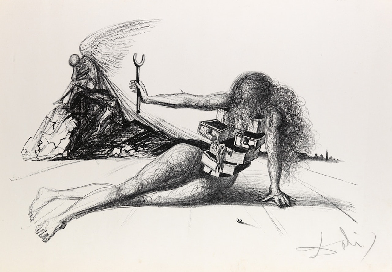Drawers of Memory by Salvador Dali