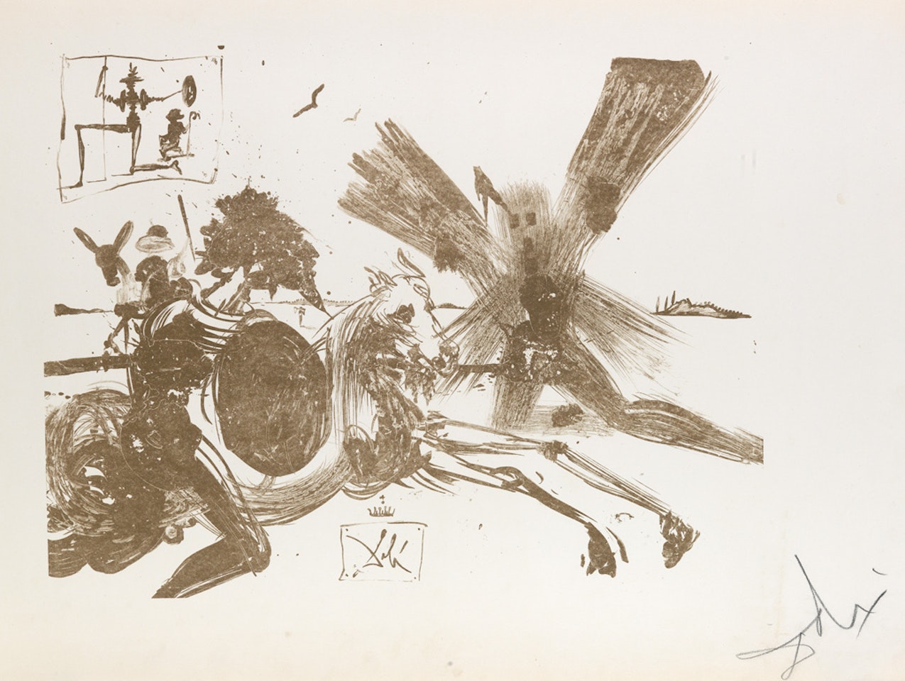 The Face in the Windmill by Salvador Dali