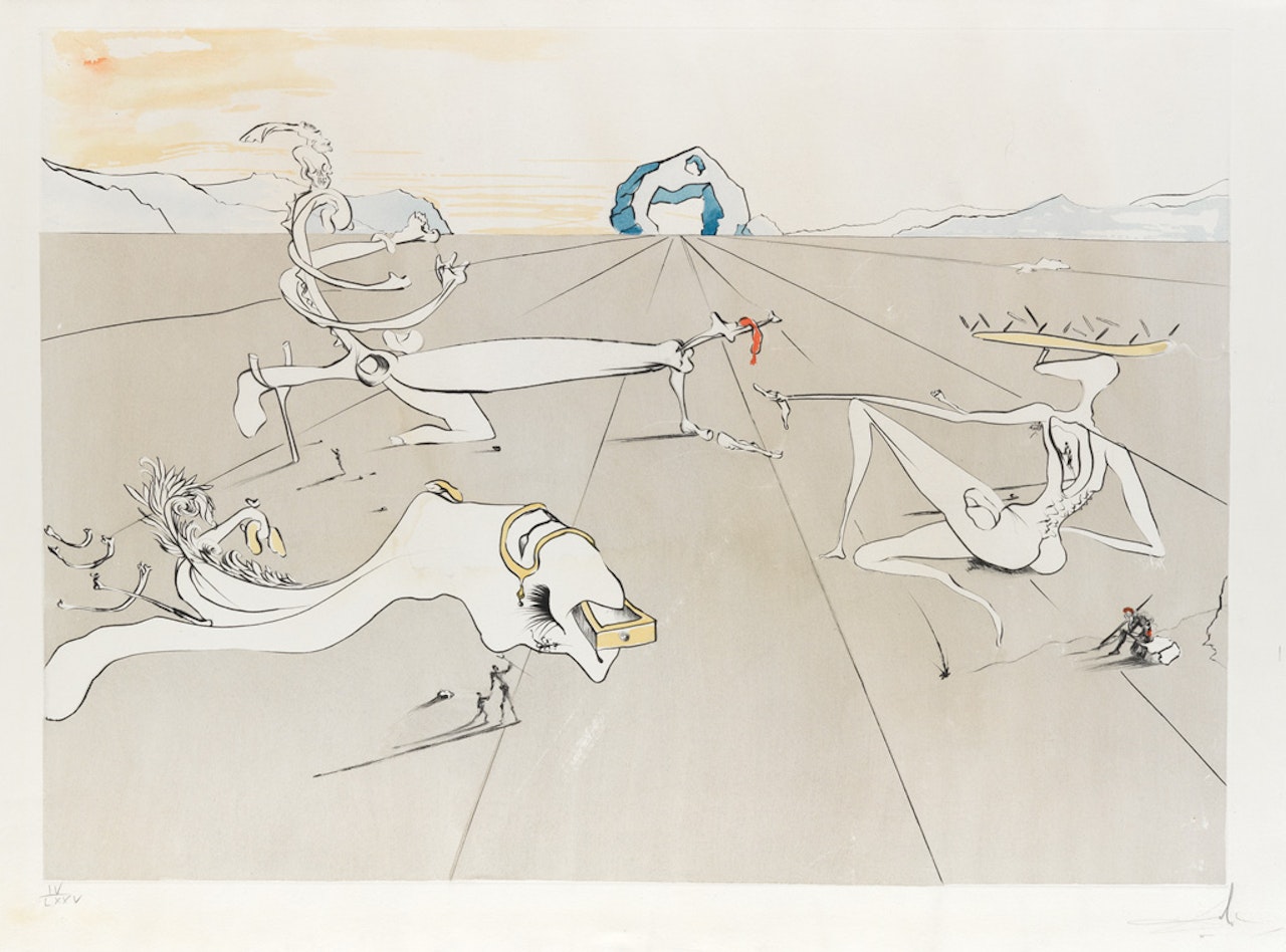Paysage surréaliste by Salvador Dali