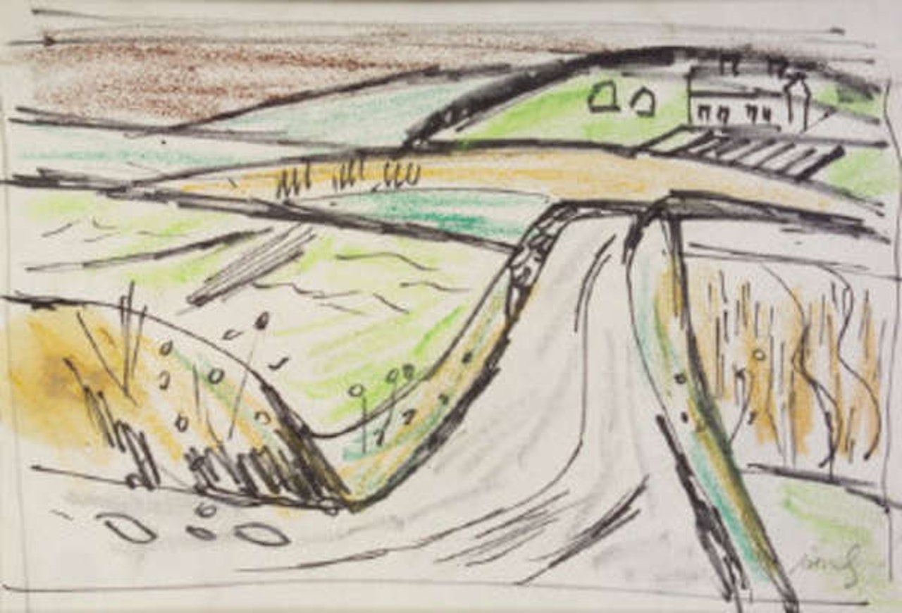 Country scene by Norah McGuinness