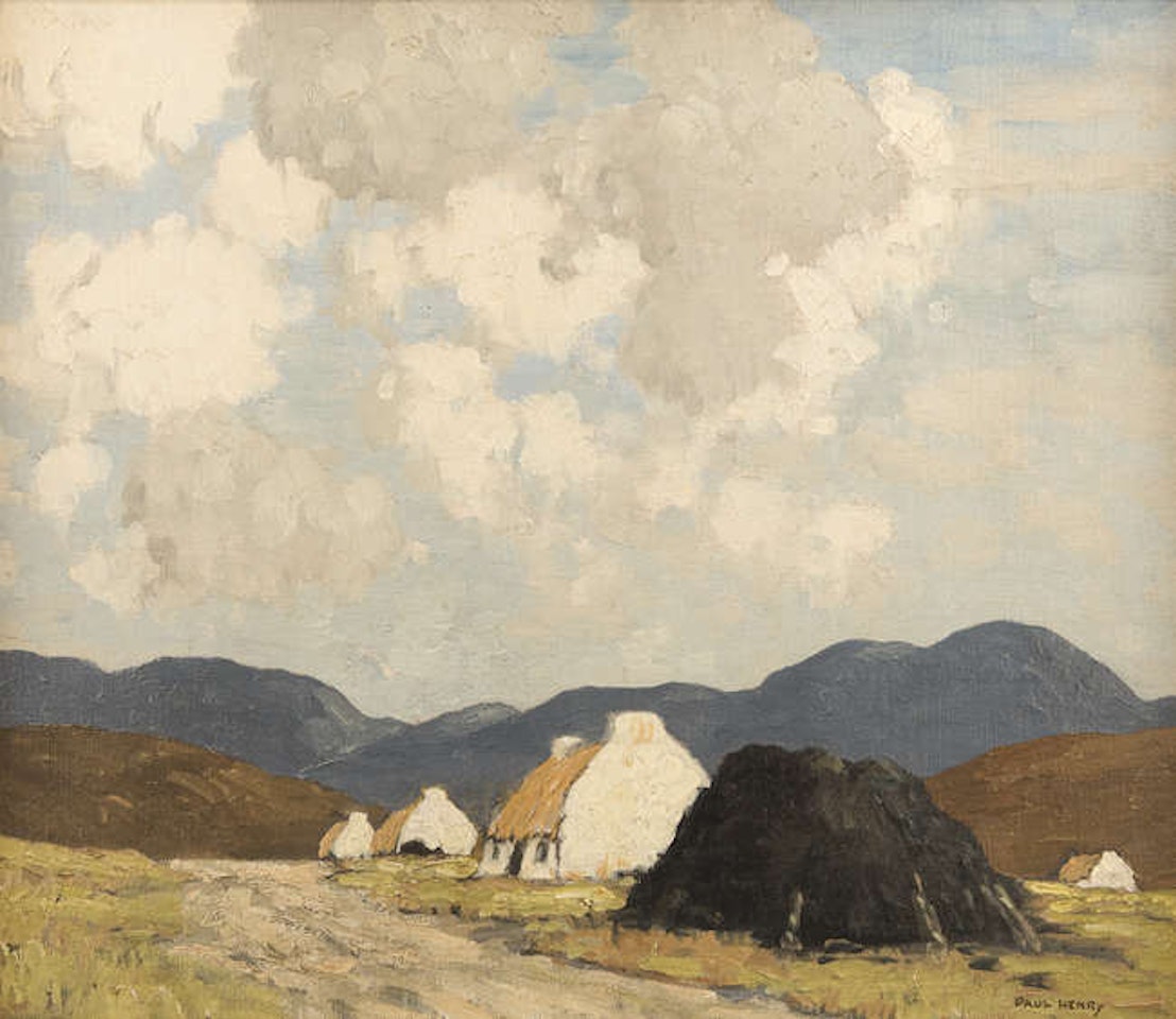 Cottages and Turfstacks in the West of Ireland by Paul Henry