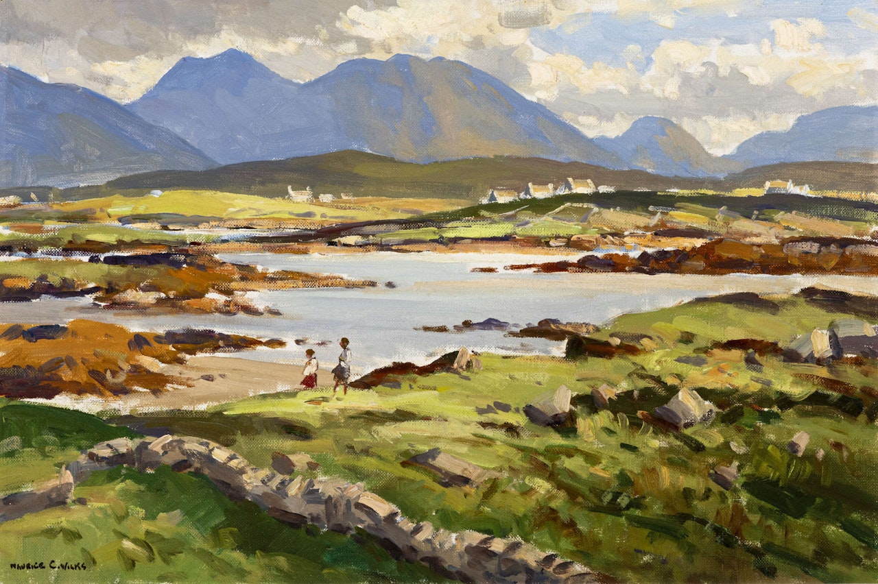 The Twelve Pins, from Roundstone, Co. Galway by Maurice Canning Wilks