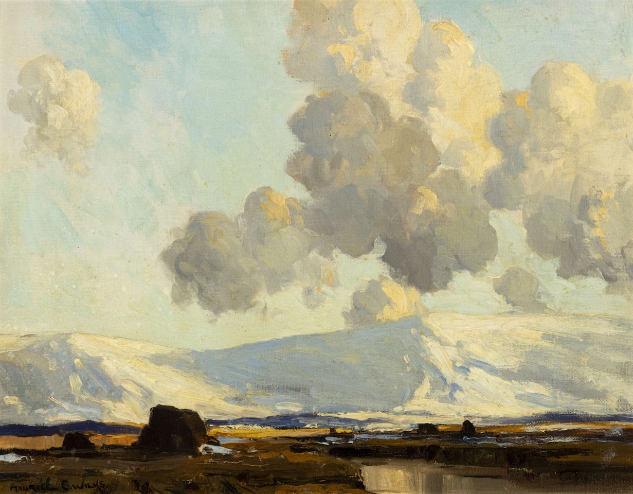 Donegal Winter Snow Scene by Maurice Canning Wilks