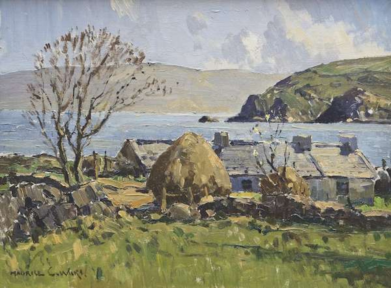 Cottage at Rockport, Cushendun by Maurice Canning Wilks
