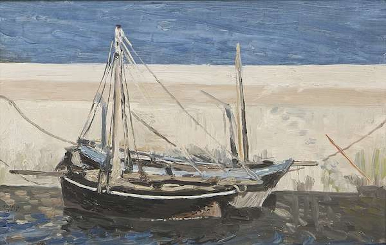 A Hooker and a Nobbie (by Roundstone Quay) by Jack Butler Yeats