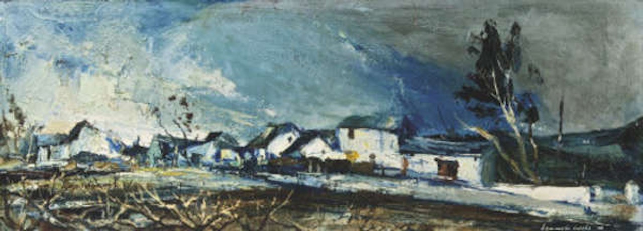 Farmhouses in a Landscape by Kenneth Webb