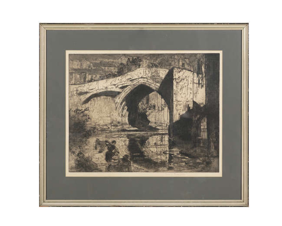 Bridge, Barnard Castle by Sir Frank Brangwyn