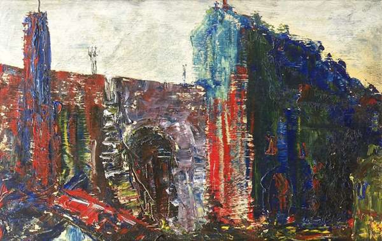 Houses on the Bridge Road by Jack Butler Yeats
