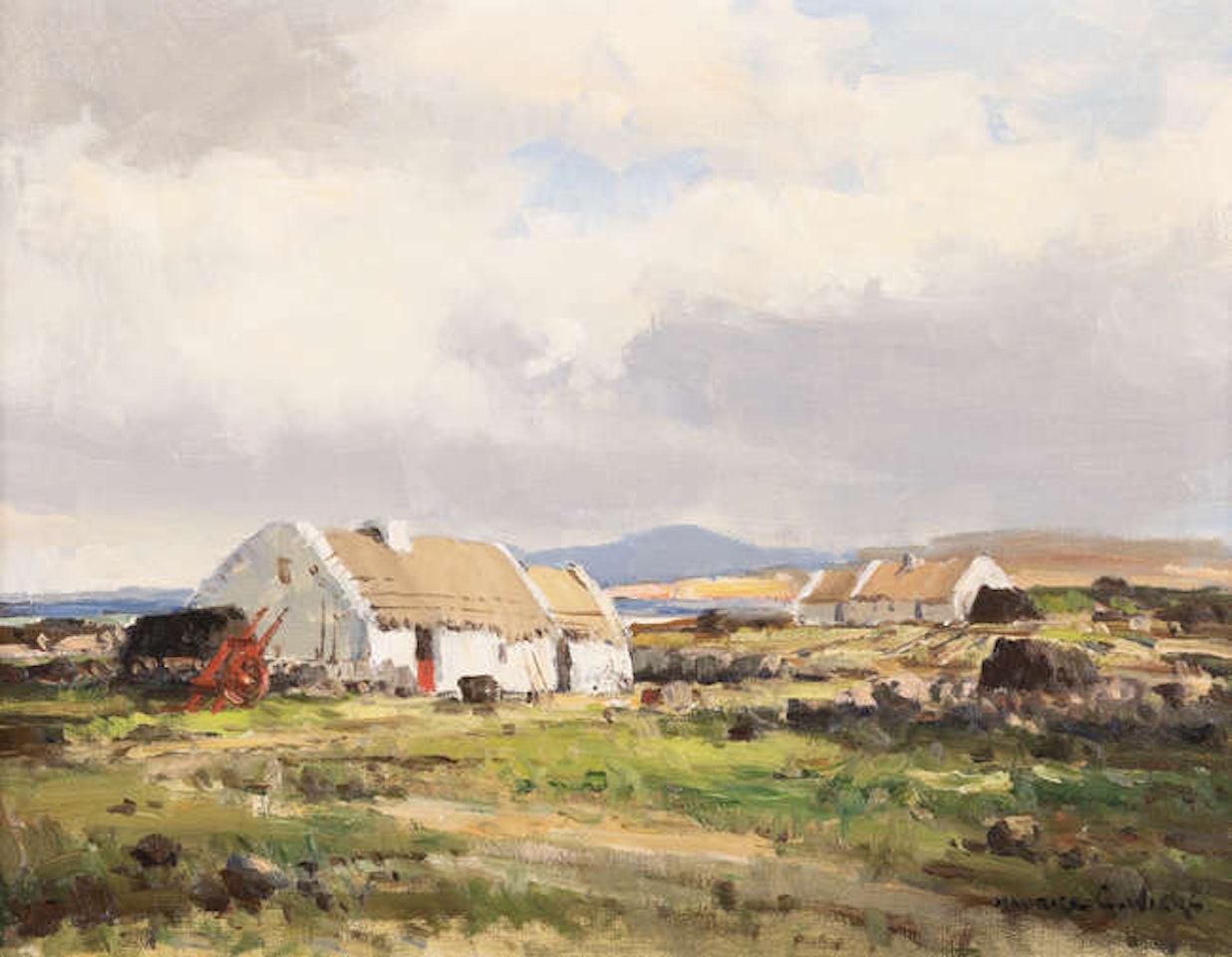 Rosses Cottages, Co. Donegal by Maurice Canning Wilks