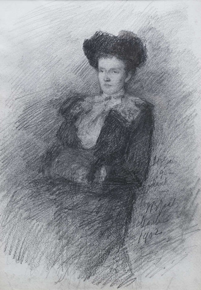 Portrait of a Young Fashionable Lady Seated by John Butler Yeats