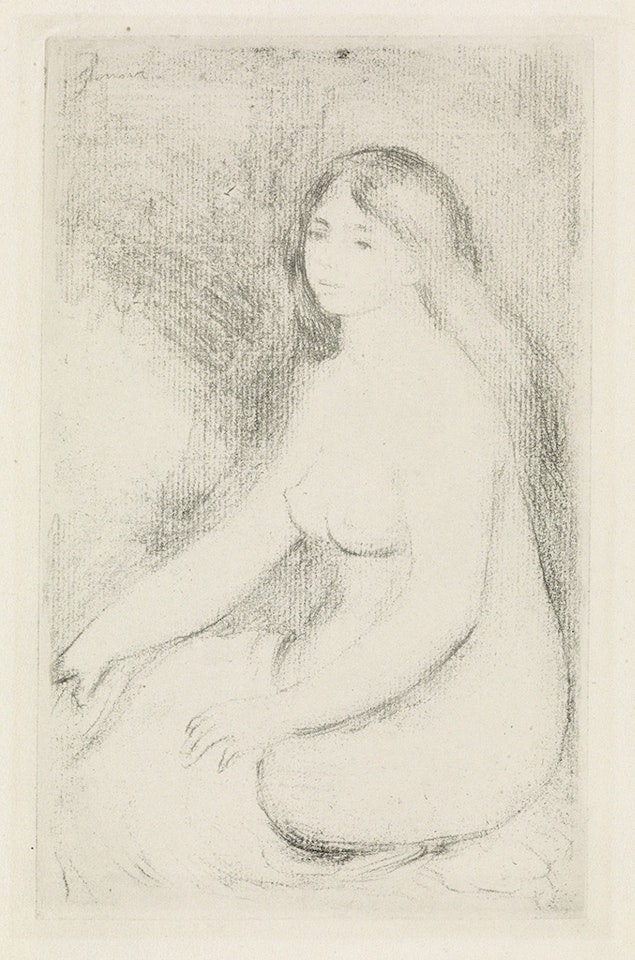 Baigneuse assise by Pierre-Auguste Renoir