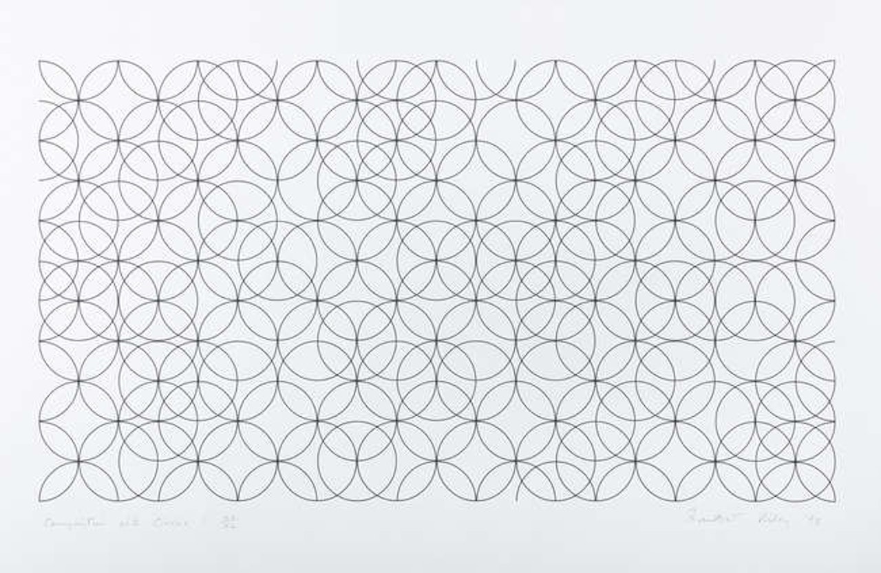 Composition with Circles XVIXI by Bridget Riley